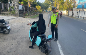 Satlantas Polres Polman Larang Anak di Bawah Umur Pakai Sepeda Listrik ke Sekolah