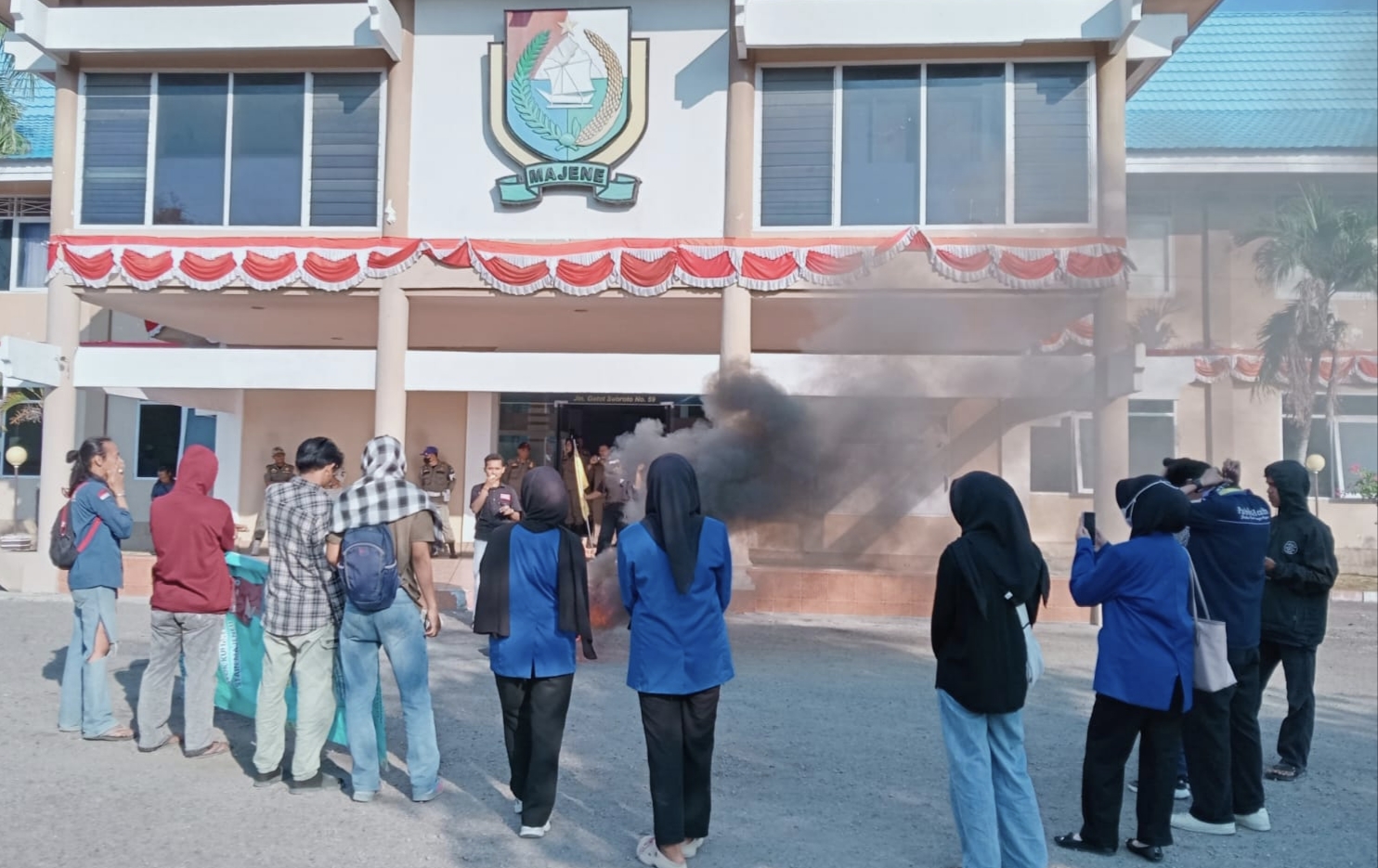 Aksi Jilid II PMII Unsulbar, Desak Bupati Majene Copot Plt Direktur PDAM 