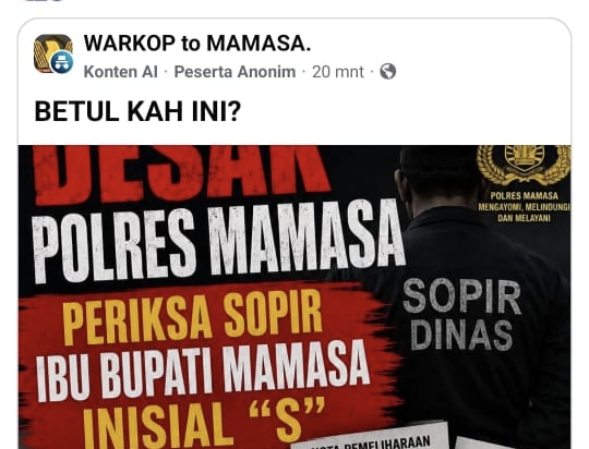 Beredar Pamflet Desak Polres Mamasa Periksa Sopir Ibu Bupati Terkait Dugaan Nota Fiktif