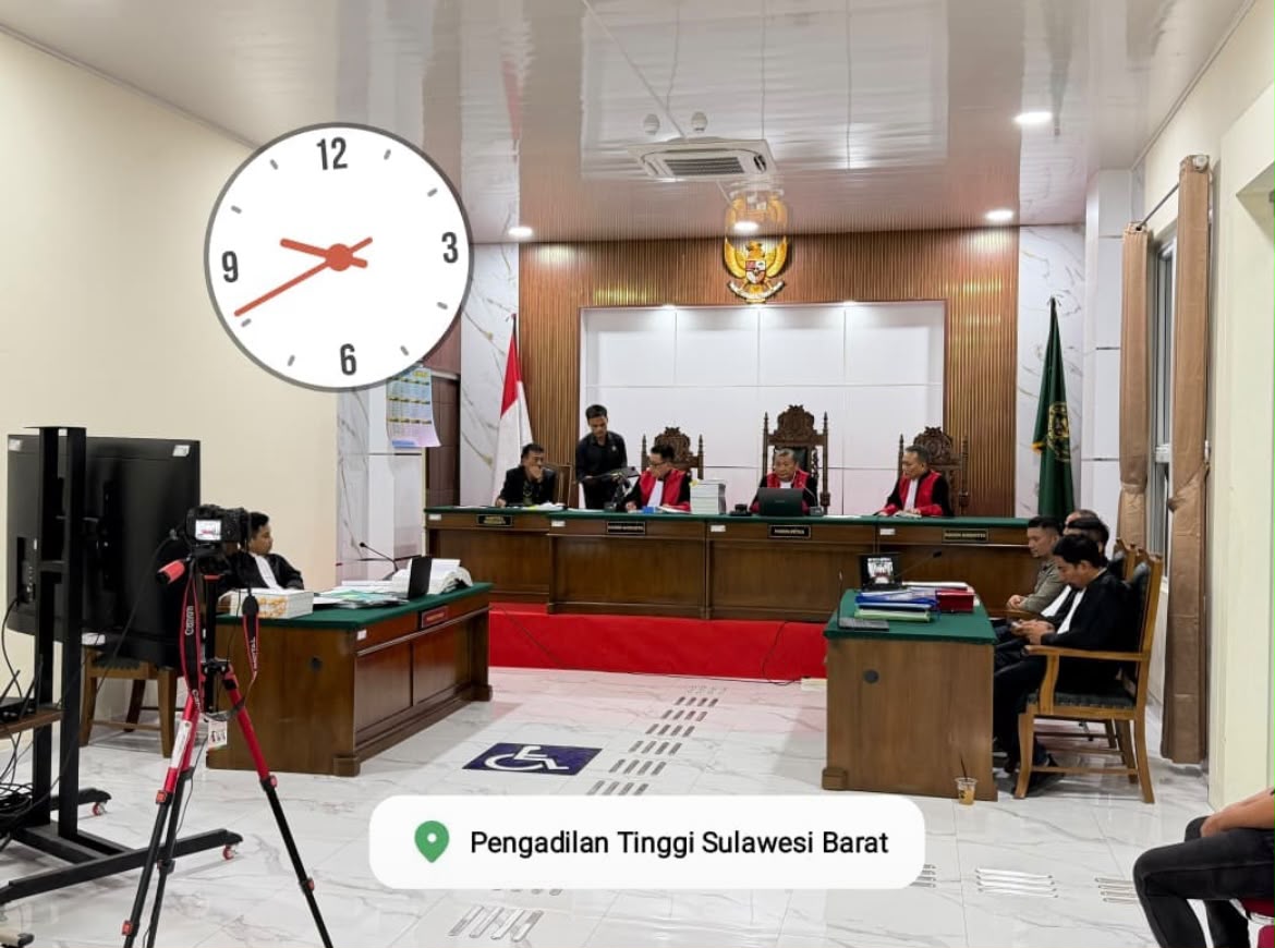 Permohonan Banding Terdakwa Pintu Gerbang Mamuju Dikabulkan Pengadilan Tinggi