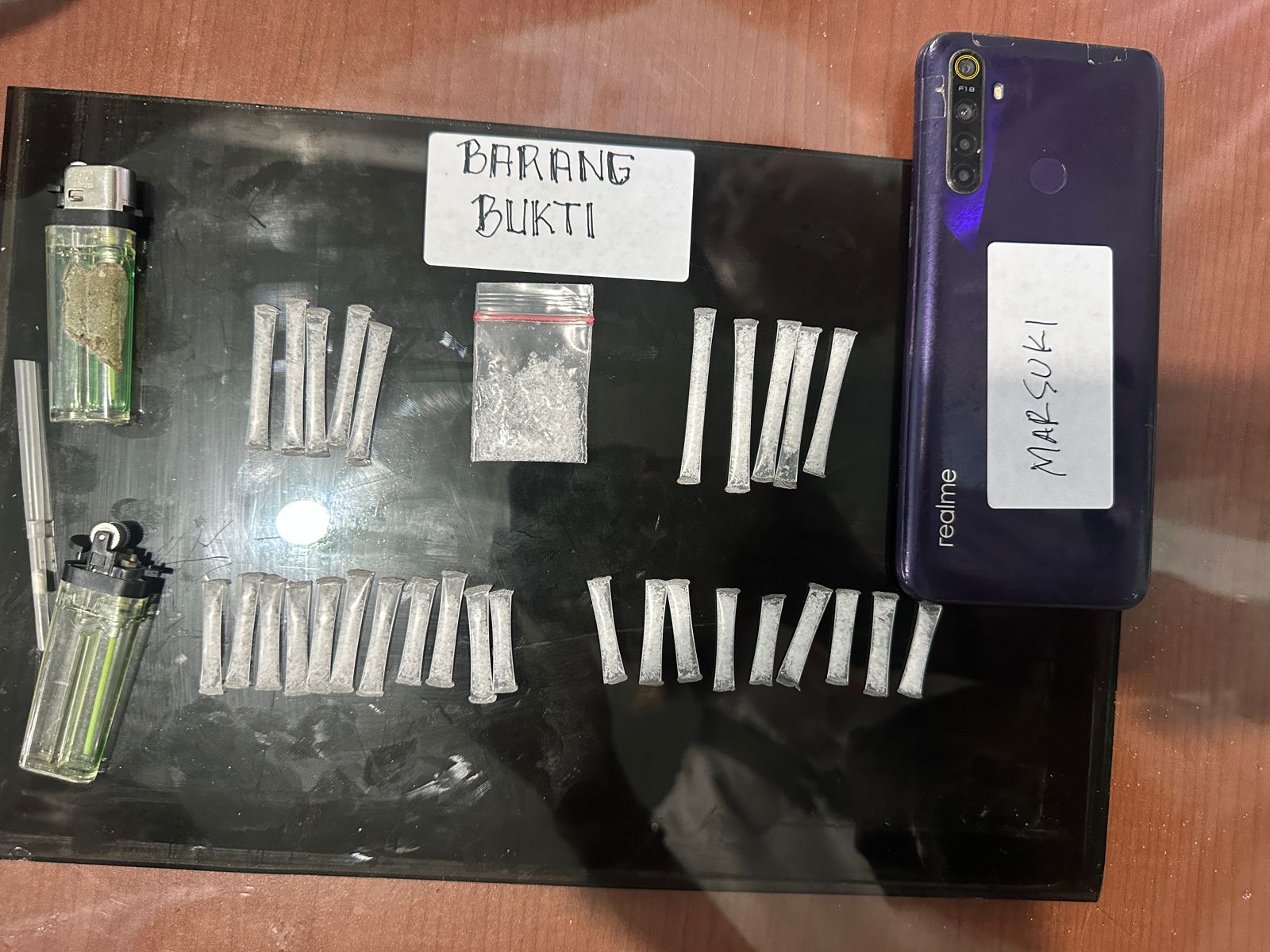 Polres Polman Amankan Pria di Matakali Bersama 31 Paket Sabu
