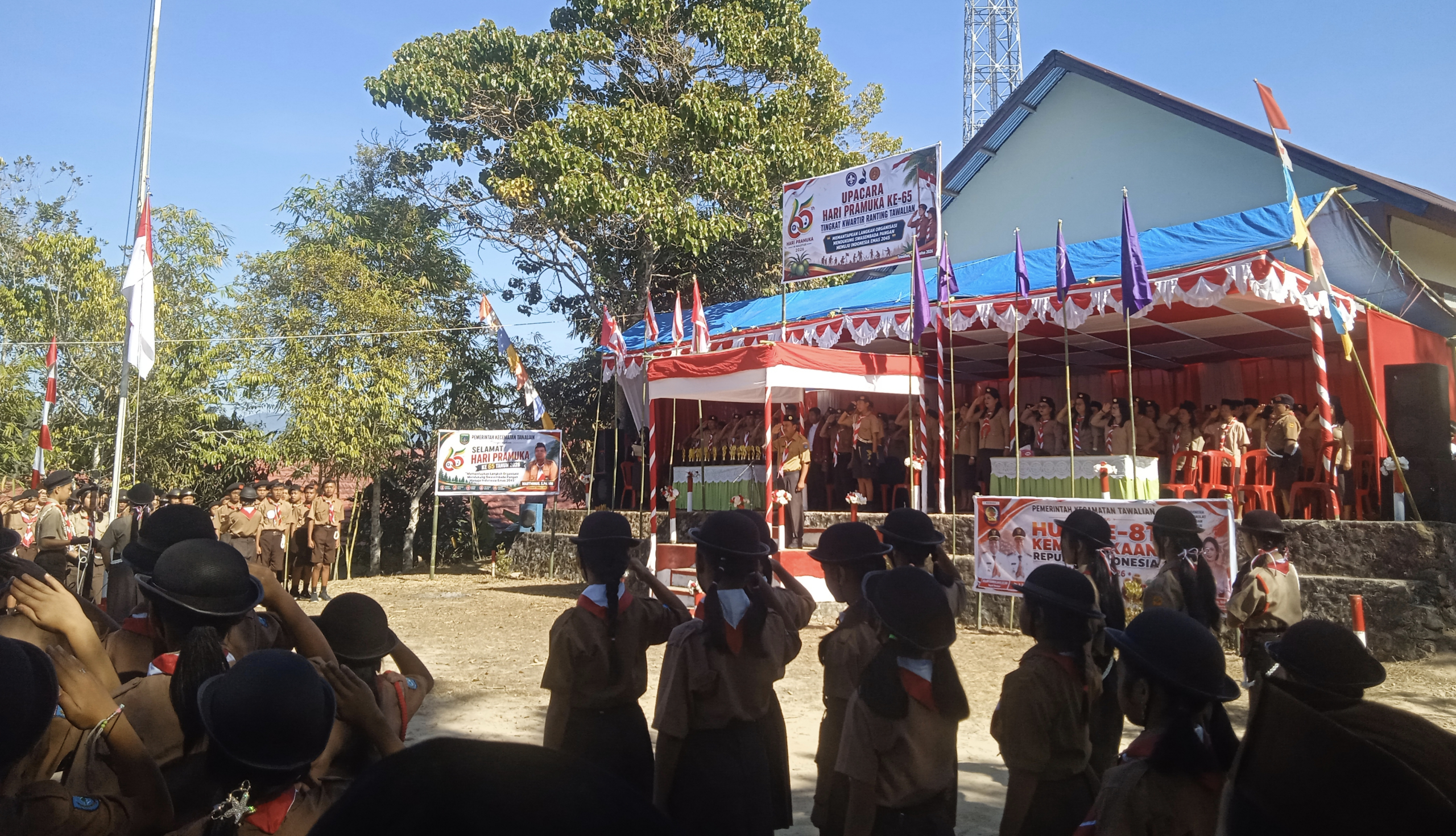 Ratusan Pelajar di Mamasa Ikuti Upacara Hari Pramuka ke-65