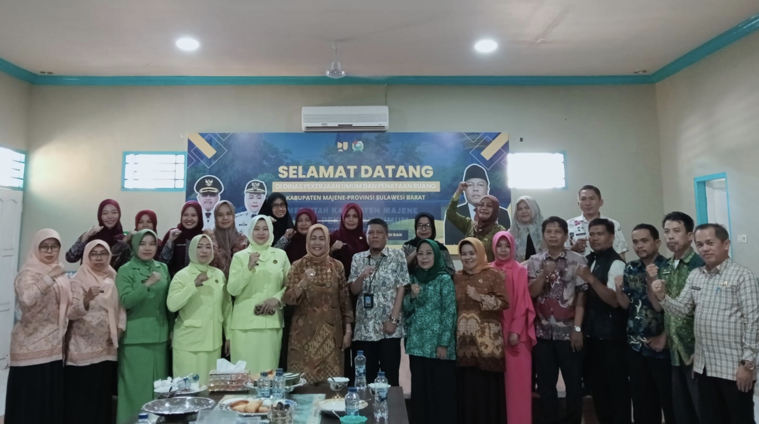 Tim Penilai Kebersihan Kunjungi Dinas PUPR Majene