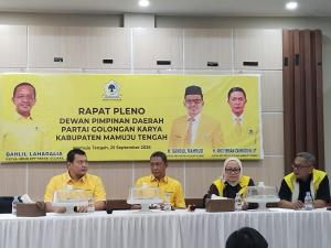 Golkar Mateng, Gelar Pleno Perdana, Target 9-10 Kursi pada Pemilu Mendatang