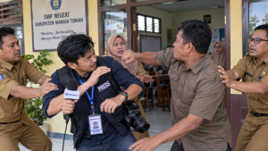 Reporter Tribun Sulbar di Pasangkayu Dipukul Suami Guru di Sekolah, Pelaku Tantang Lapor Polisi