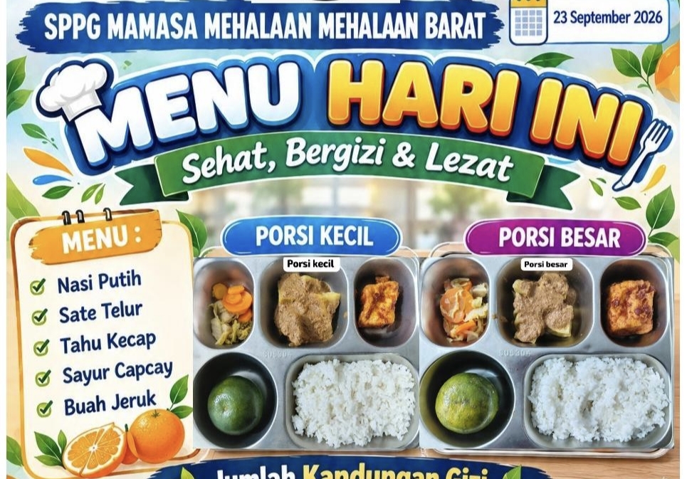 SPPG Mehalaan Kembali Salurkan MBG, Ini Menunya!
