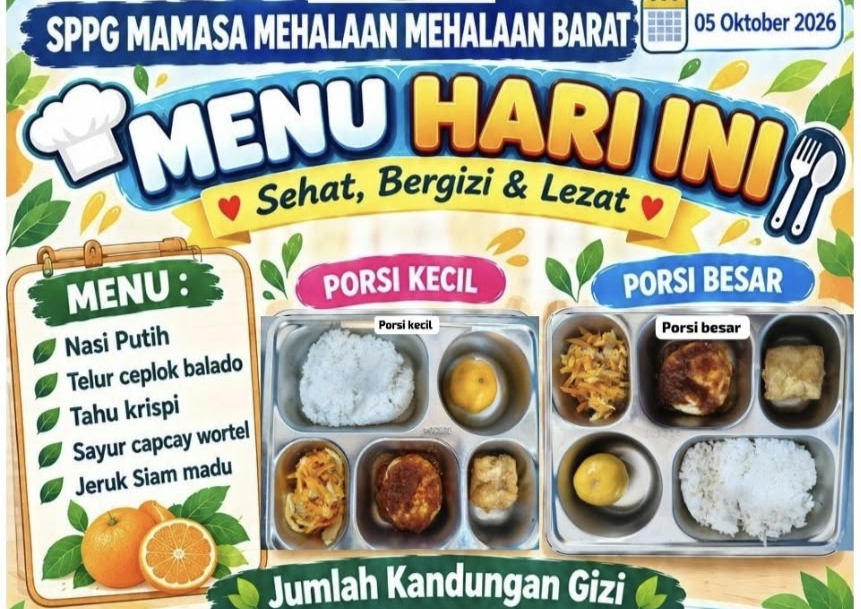 SPPG Mehalaan Salurkan MBG untuk 2.080 Penerima Manfaat, Jangkau 32 Satuan Pendidikan dan 12 Posyandu