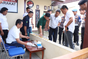 Ada Anggotanya Ditangkap BNN, Kapolres Majene Gelar Tes Urine Mendadak