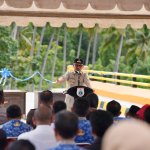 Dana BNPB 21 Miliar Dikonkretkan, Gubernur Sulbar Resmikan Jembatan dan Tanggul di Tapandullu