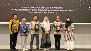 Perkuat Kolaborasi JKN, BPKPD Sulbar Hadiri Forum Evaluasi dan Terima Penghargaan