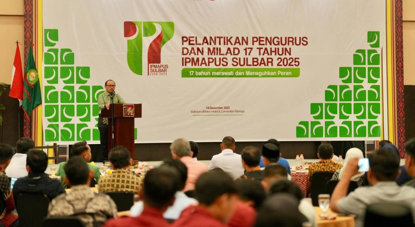 Pelantikan IPMAPUS Sulbar, Gubernur SDK Sampaikan Petuah Mendalam
