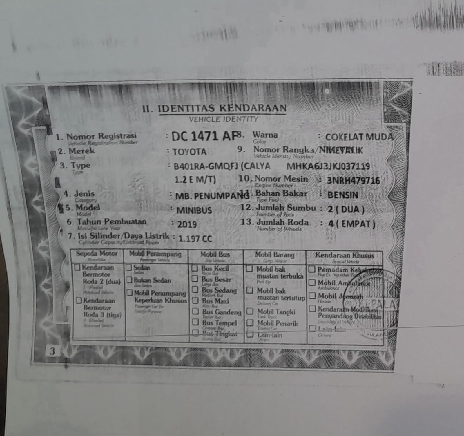 STNK Mobil Warga Kalukku Hilang, Pemilik Ajukan Berita Kehilangan