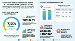 Pemprov Sulbar Perkuat Penemuan dan Penanganan Kasus TBC 2026