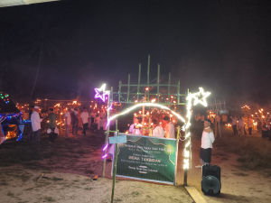 Ribuan Obor Hiasi Malam Takbiran di Desa Saluahok Mamasa, Upaya Tekan Aksi Balap Liar