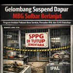 Gelombang Suspend Dapur MBG Sulbar Berlanjut