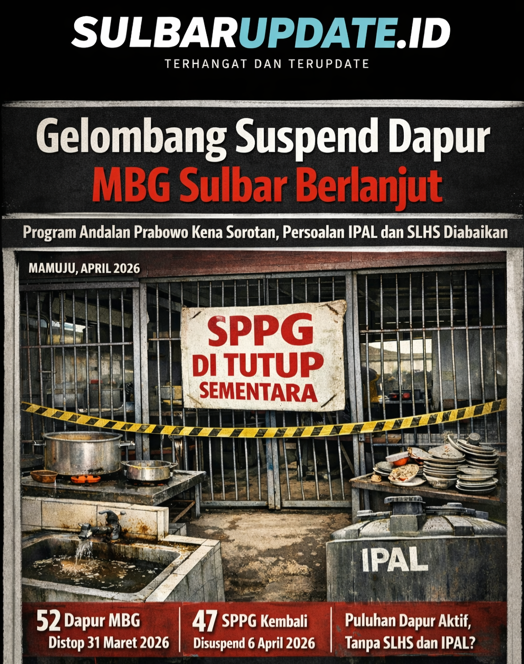Gelombang Suspend Dapur MBG Sulbar Berlanjut