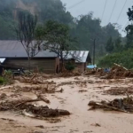 Diguyur Hujan Deras, Banjir dan Longsor Terjang Matangnga Polman, 4 Rumah Rusak