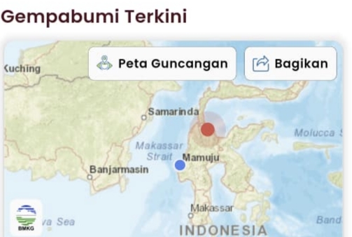 Gempa M 6,7 di Palu Terasa hingga Majene, Warga Panik Berhamburan Keluar Rumah
