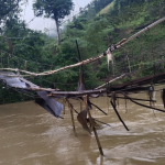 Jembatan Gantung di Indobanua Mamasa Ambruk Diterjang Banjir, 1 Dusun Terisolasi
