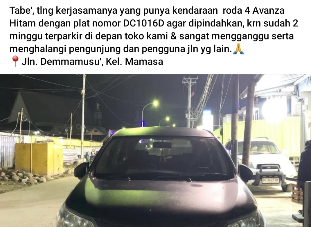 Randis Diduga Milik Pemkab Mamasa, Terbengkalai 2 Minggu dan Resahkan Warga