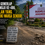 Di Balik Gemerlap HUT Mamuju ke-486, Ada Jalan yang Dipeluk Warga Sendiri