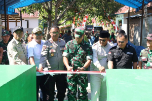 Kadis PUPR Majene Apresiasi TNI AD Bangun Jembatan Perintis Garuda