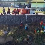 Kodim 1428/Mamasa Bersama Pemda Gelar Karya Bakti Pembersihan Sungai