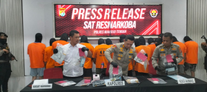 Polres Mamuju Tengah Ungkap 10 Kasus Narkoba Dalam 3 Bulan 