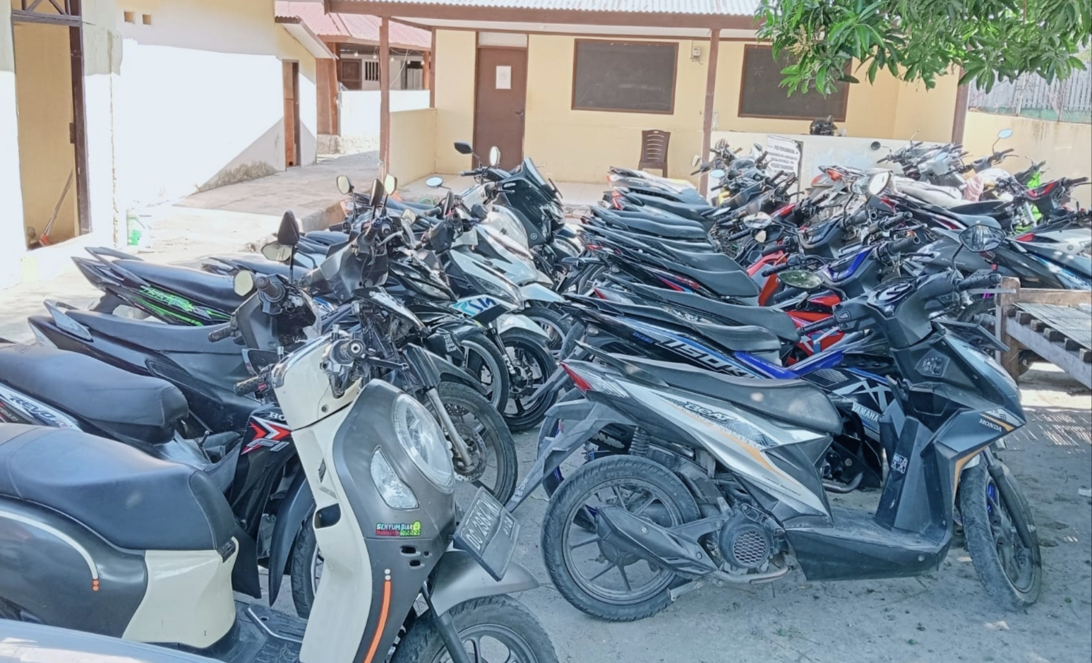 Polisi Grebek Balapan Liar di Tinambung Polman, 36 Motor Diamankan