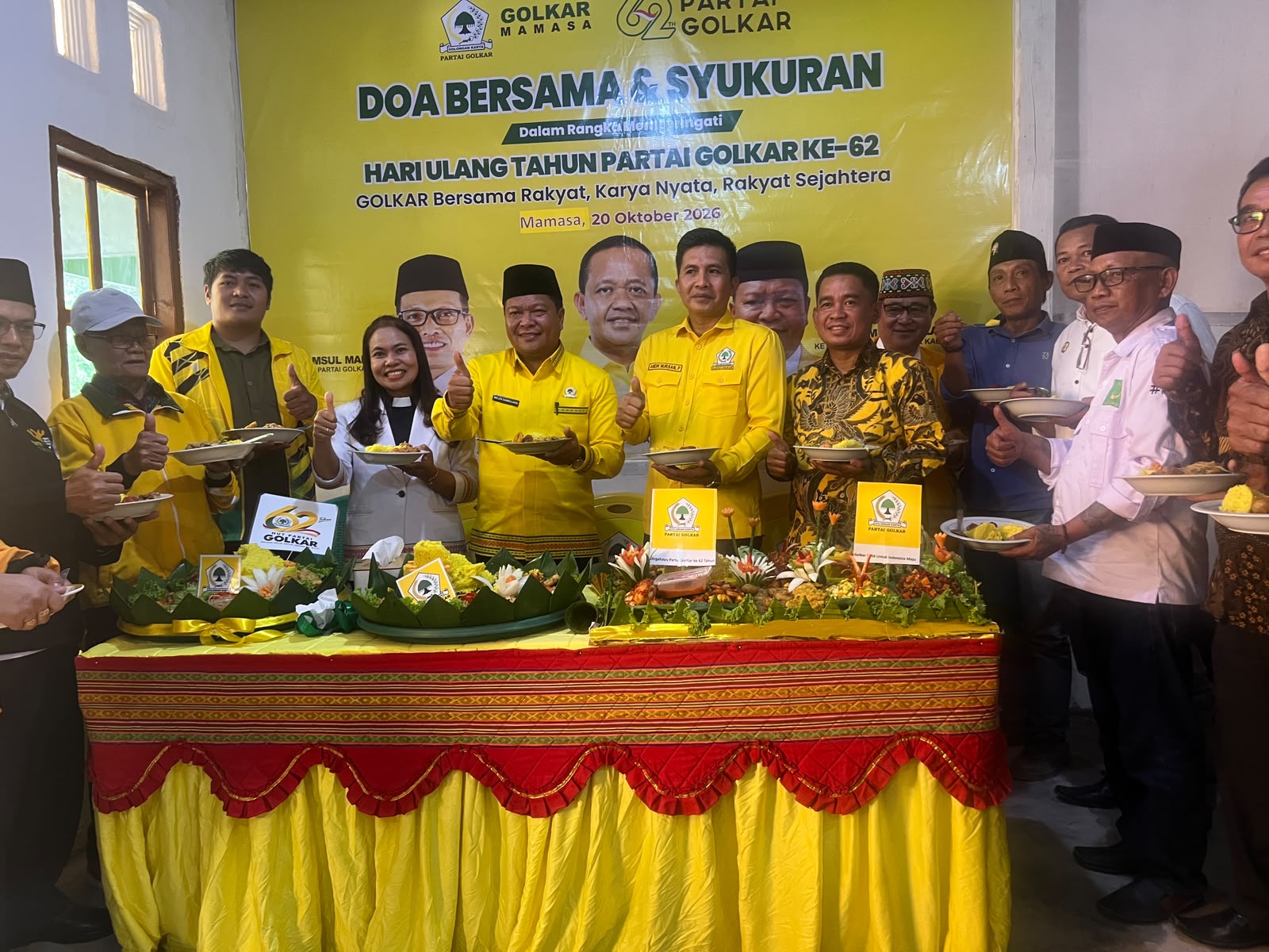 HUT ke-62 Golkar, Welem Sambolangi Ajak Semua Elemen Bersatu Bangun Mamasa