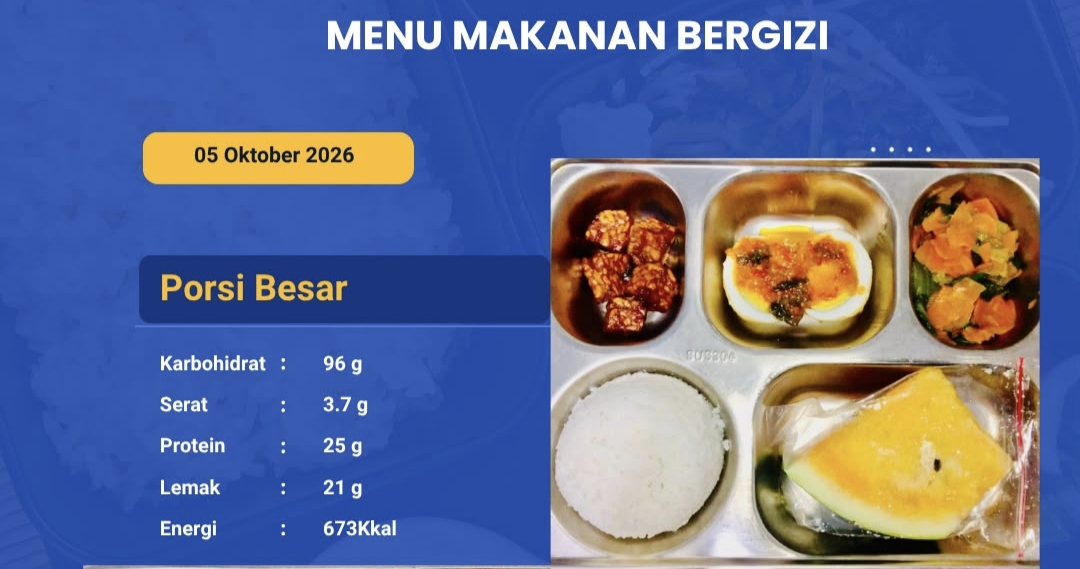 SPPG Sesenapadang Salurkan MBG untuk 2.240 Penerima, Menu Lengkap dengan Protein dan Sayuran